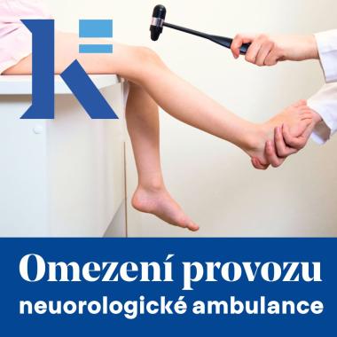 Omezení provozu neurologické ambulance 1